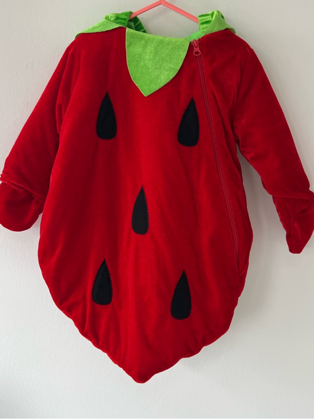 Toddler Strawberry Costume Hoodie Halloween dress up kids